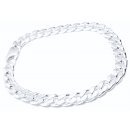 Silver Curb Chain Bracelet 6mm 18-24cm 14-19g 